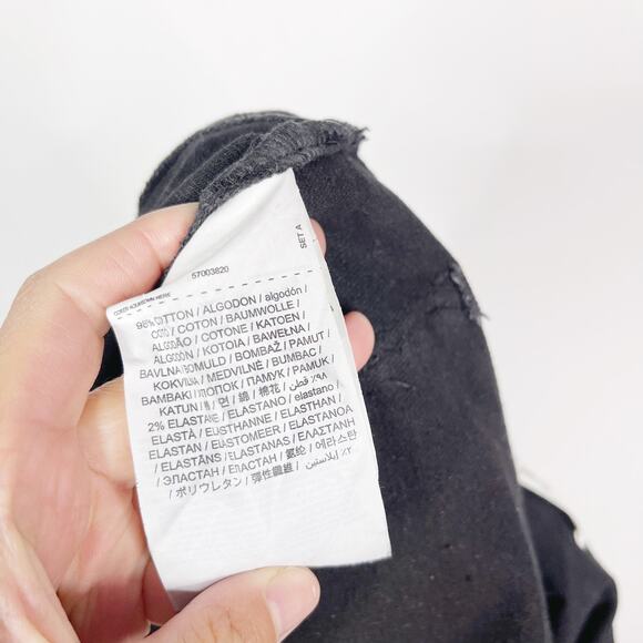 Mango Maternity 4 Black Straight Leg Jeans Over The Belly Denim Cotton Stretch - Picture 9 of 10